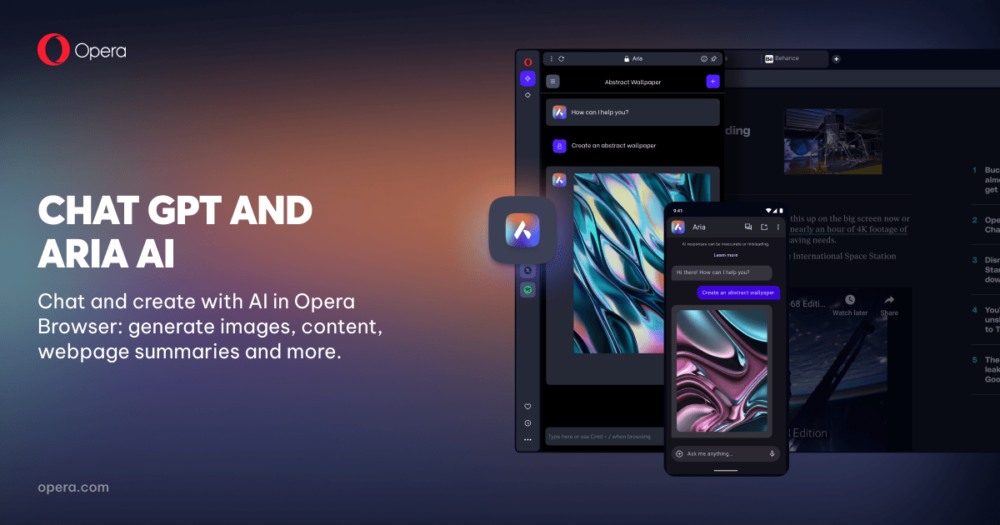 Novidades no Opera: você pode organizar suas abas dando comandos para uma IA