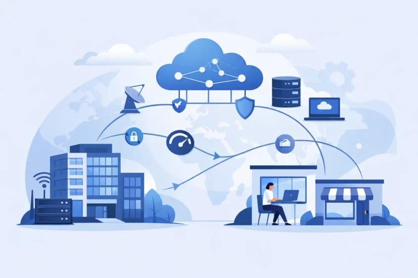 Como funciona a SD-WAN empresarial