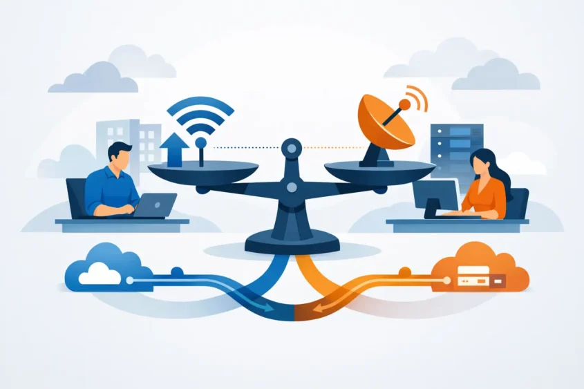 Balanceamento de links empresariais na prática