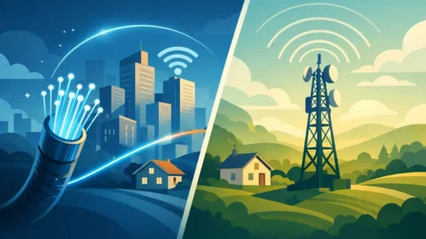 Internet fibra ou rádio: qual faz sentido?